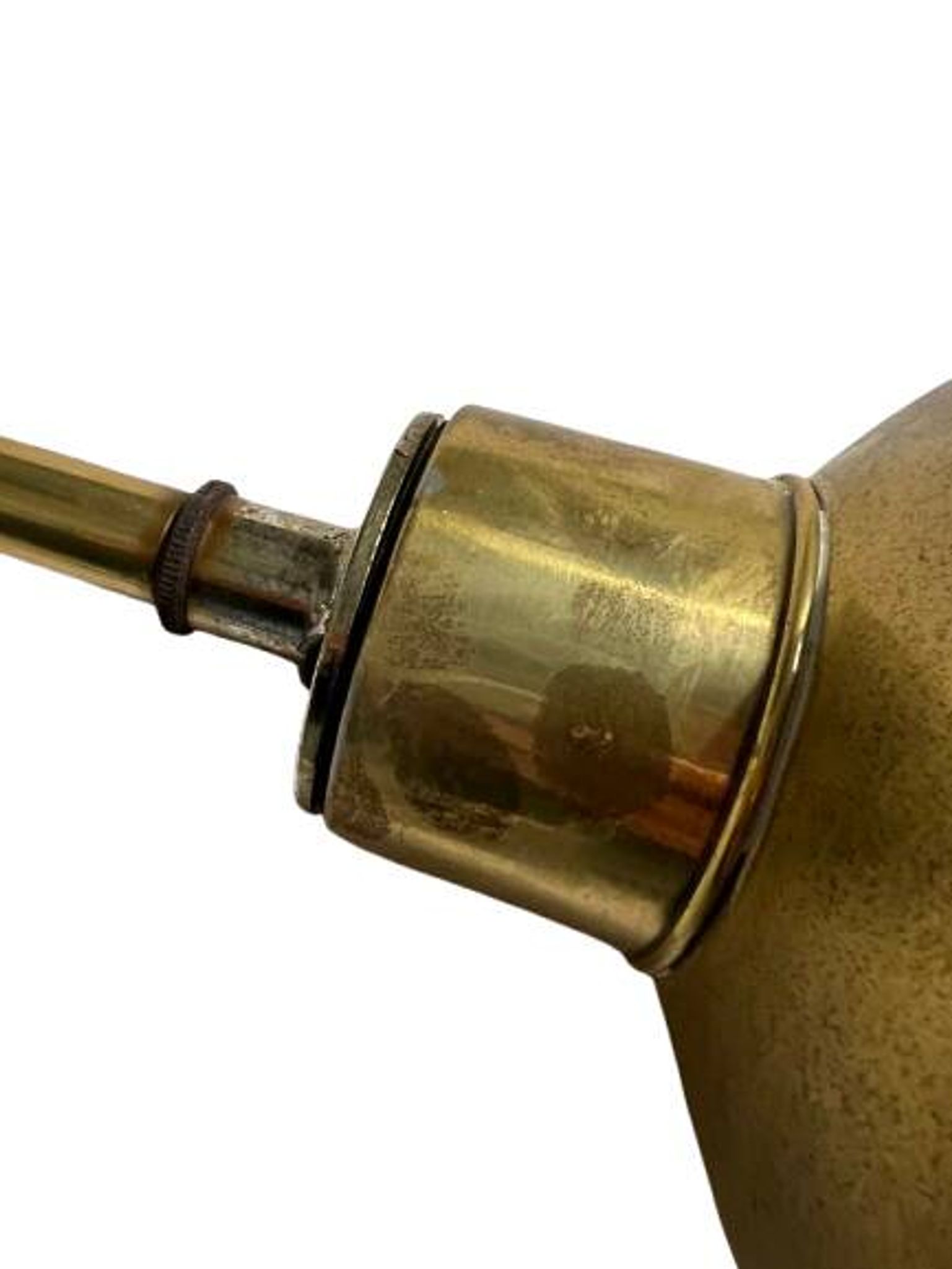 Pair of exterior or interior wall lights in gilded metal, 60s/80s