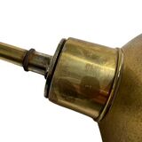 Pair of exterior or interior wall lights in gilded metal, 60s/80s