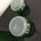 Lot de 2 bocaux en verre vert