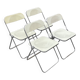 Set of four - Plia lucite folding chairs Giancarlo Piretti for Castelli