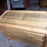 Bamboo chest of drawers