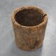 19th Century French Primitive Hollowed Oak Tree Trunk Planter