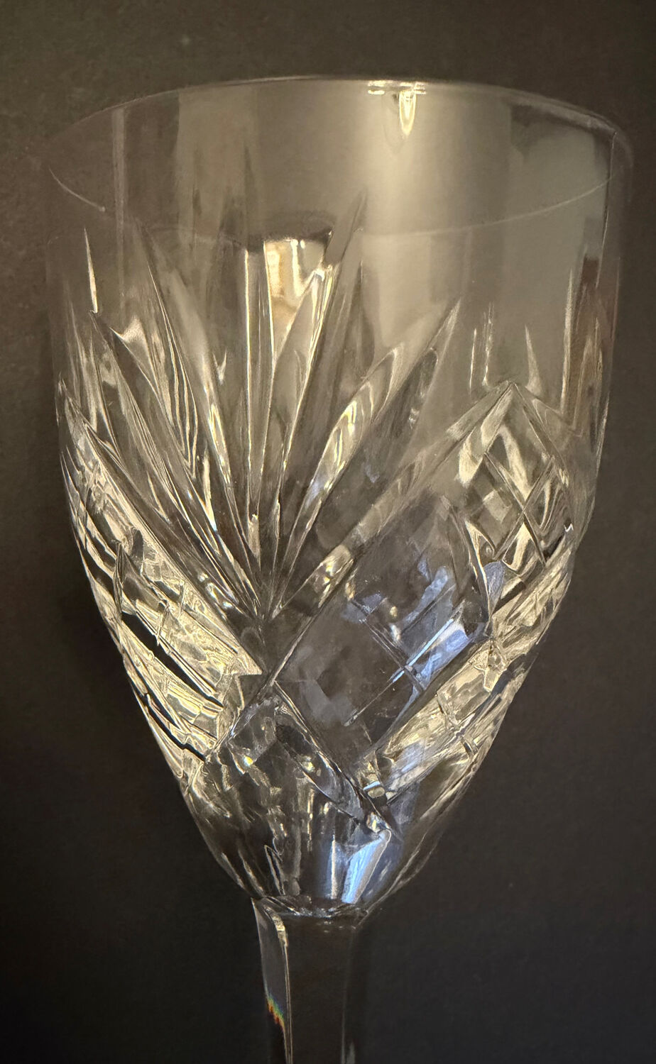 6 crystal wine glasses Saint Louis Chantilly