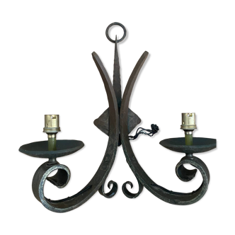 Vintage wrought iron wall light