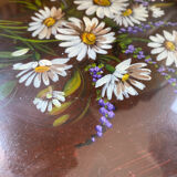 Painting bouquet round frame