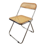 Plia folding chair by Giancarlo Piretti for Castelli – Rattan