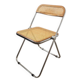 Plia folding chair by Giancarlo Piretti for Castelli – Rattan