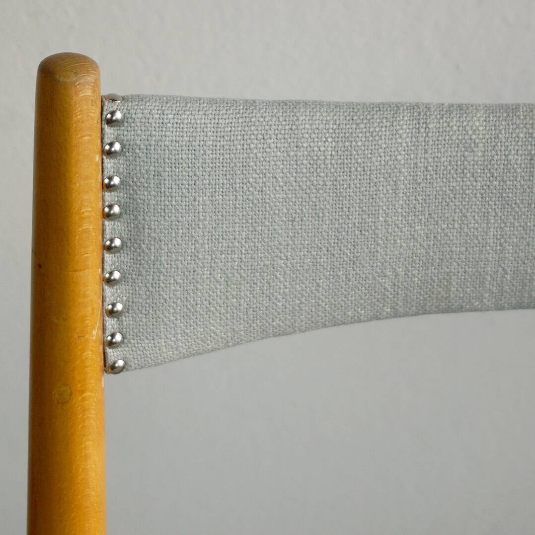 Pair of mid-century Austrian beech dining chairs by Anna Lülja Praun.