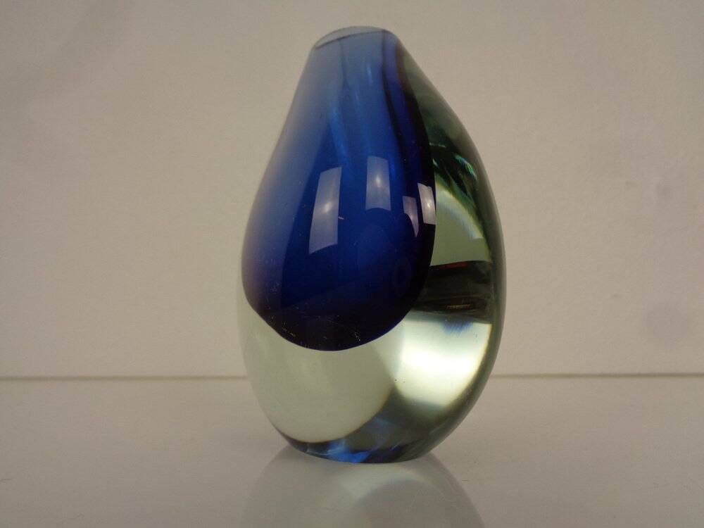 Murano Sommerso Glass Vase, Italy, 1960s