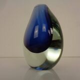 Murano Sommerso Glass Vase, Italy, 1960s