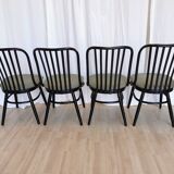 Vintage Bentwood Dining Chairs - Set of 4 Ligna Style - 1980s Yugoslavia