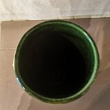 Green ceramic spiked vase Morocco