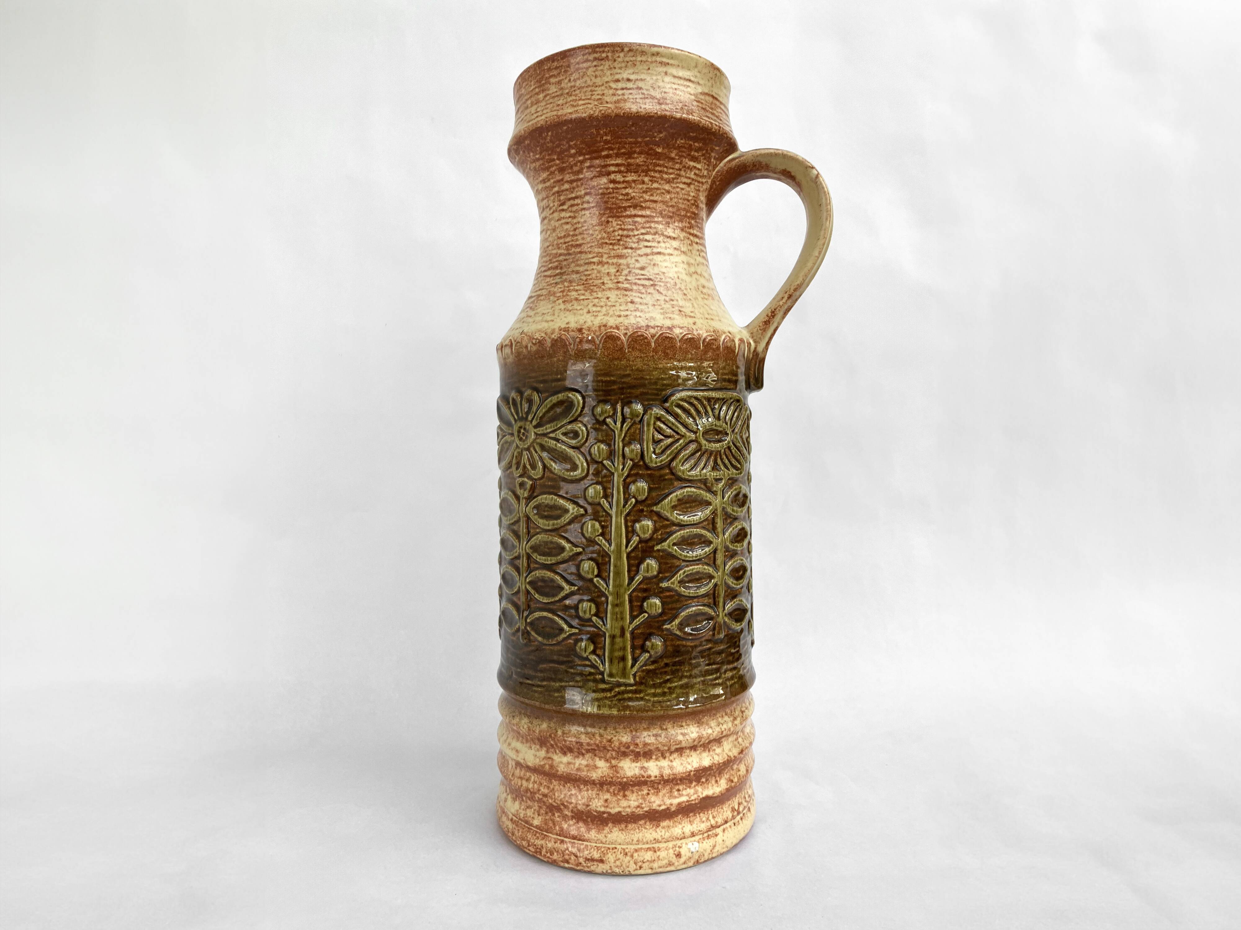 Ceramic floor vase • Üebelacker Keramik • West German ceramics • Circa 1960-70