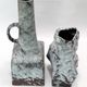 Duo of modernist ceramic vases and brutalist 1960-70 by ES-Keramik Germany