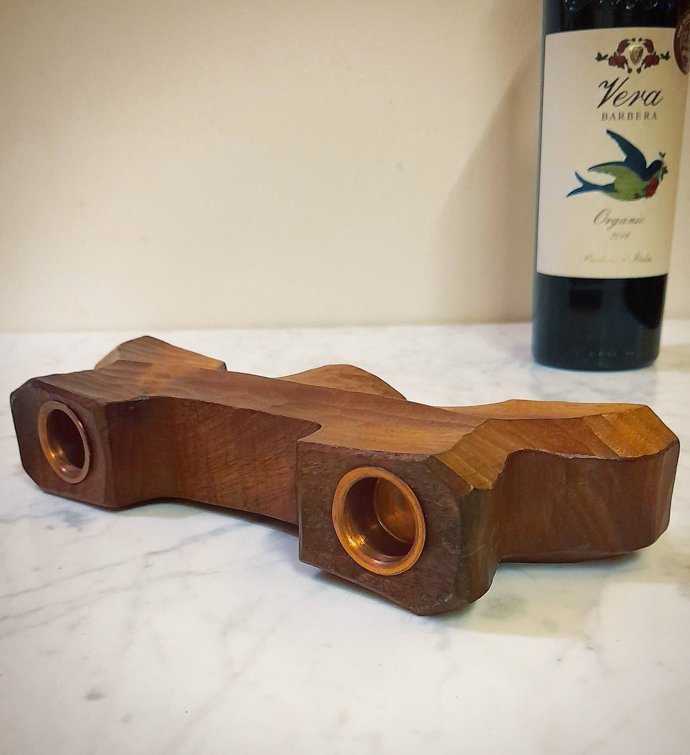 Reversible Anthroposophical Candle Holder in Lemon Tree, Dornach School