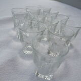 12 verres à digestif gravés – des années 1960-1970