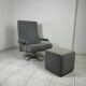 Vintage Gelderland swivel armchair with ottoman Jan des Bouvrie