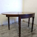 Old half moon table/console