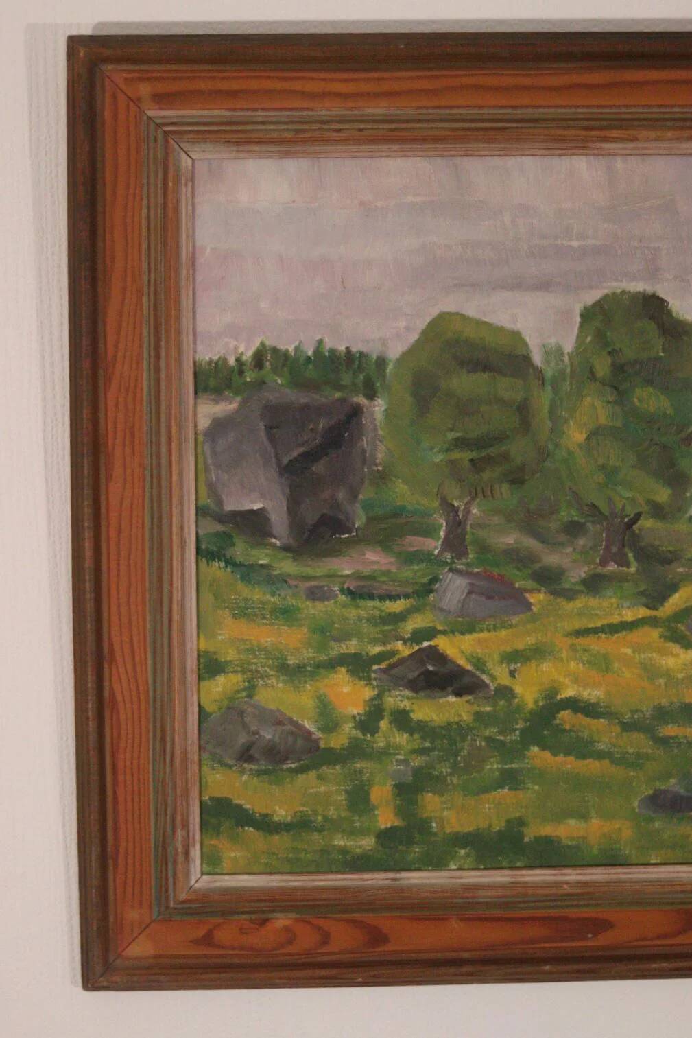 Original Swedish Oil on Panel – “Trees” by Gunnar Wärn – Signed