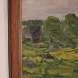 Original Swedish Oil on Panel – “Trees” by Gunnar Wärn – Signed