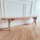 Renovated antique bench, late 19th - early 20th century