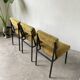 Set de trois chaises années 50