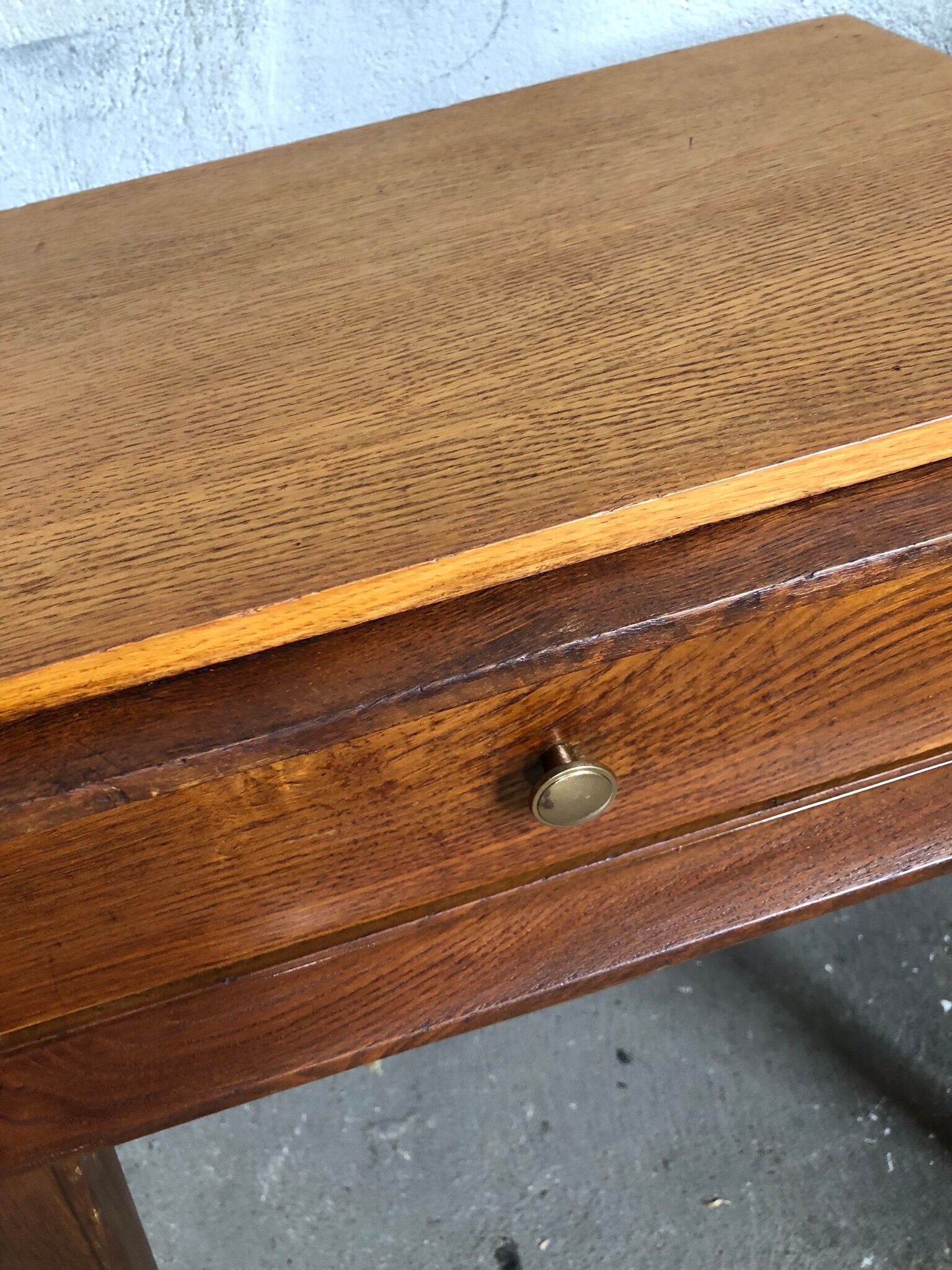 Vintage oak bedside table