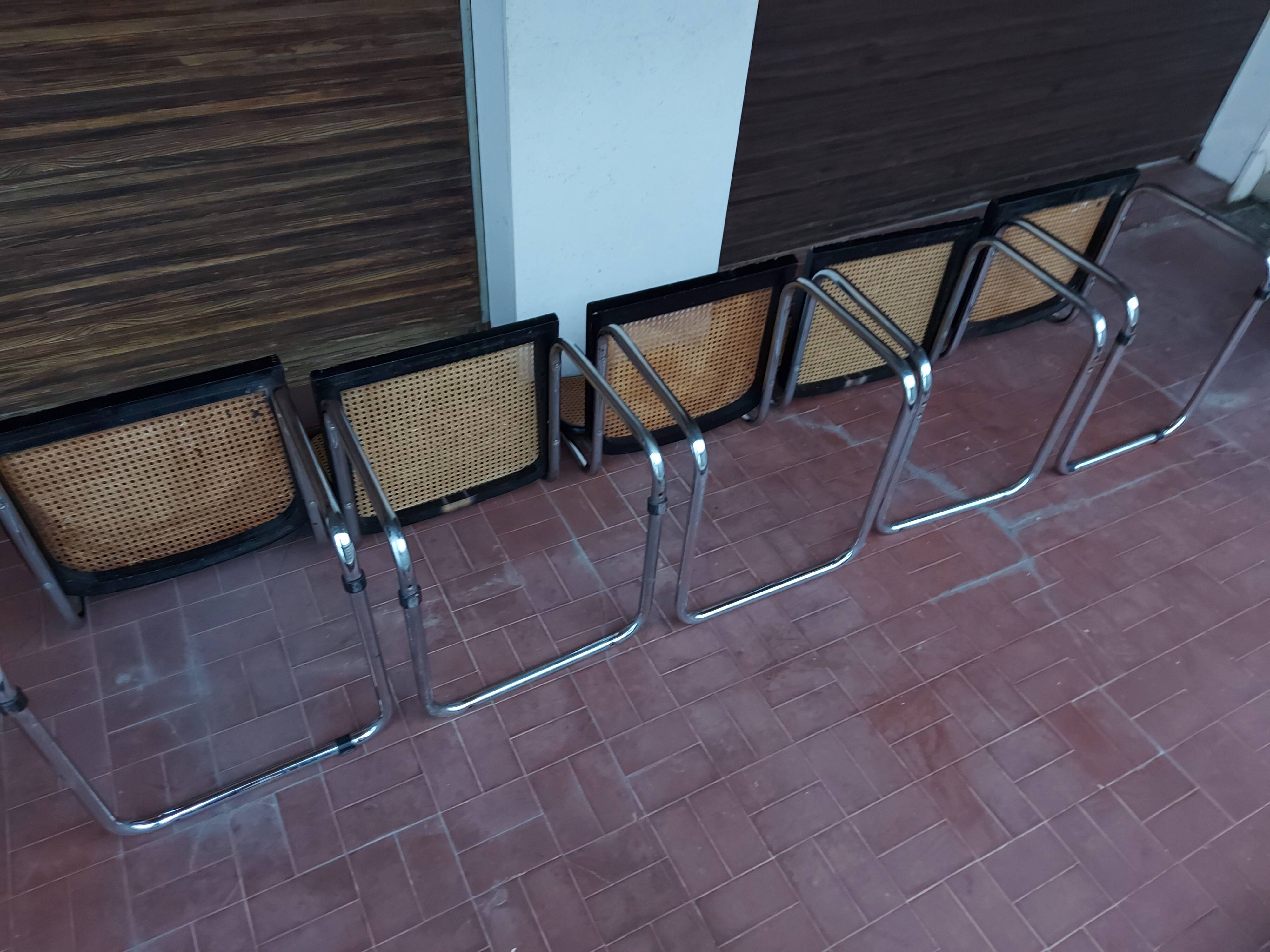 Set of 5 chairs Marcel Breuer B32