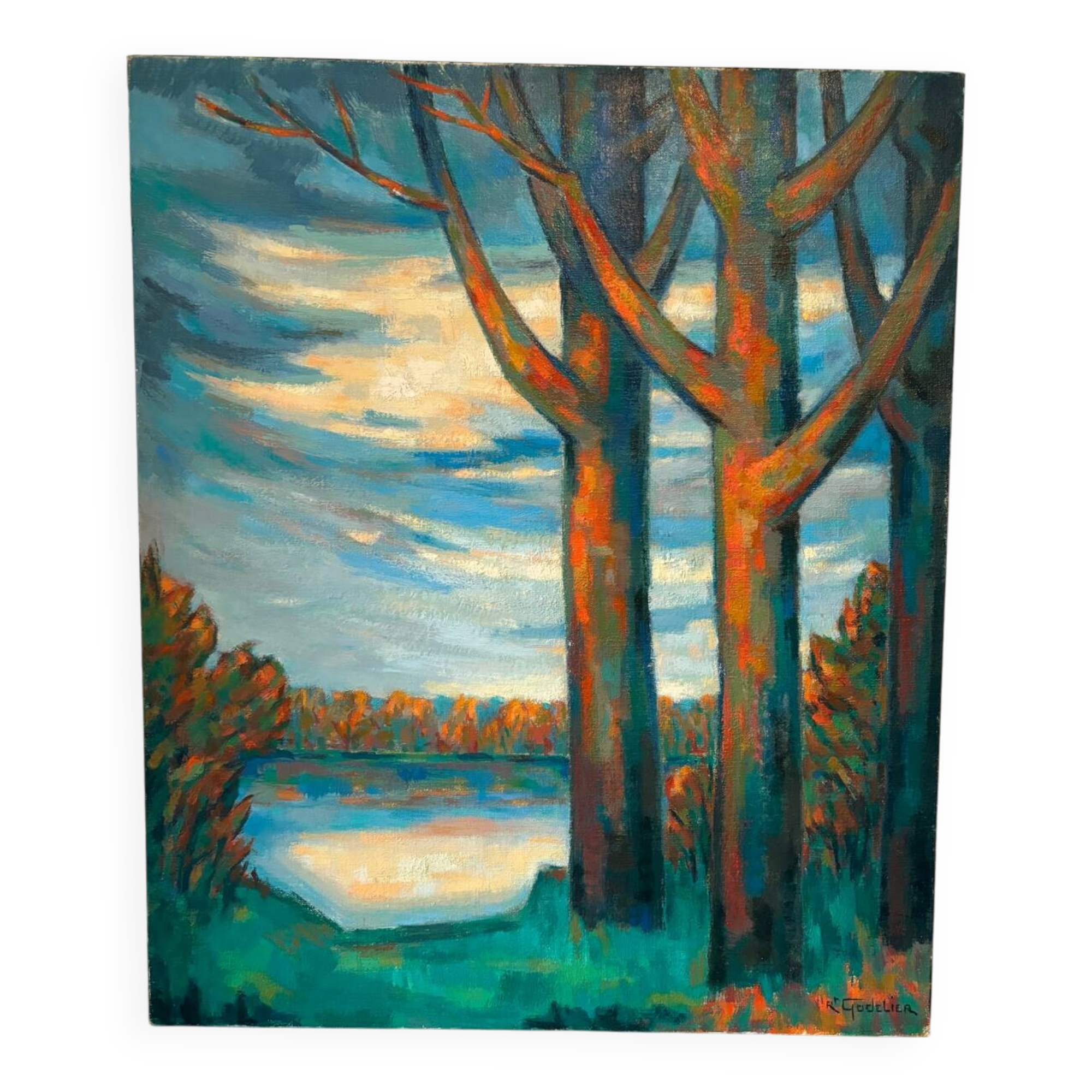 Landscape signed Godelier