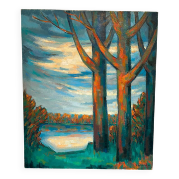 Landscape signed Godelier