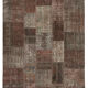 Tapis turc vintage noué à la main 204 cm x 299 cm tapis patchwork marron