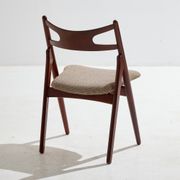Model CH29P Sawbuck teak dining chairs by Hans J. Wegner for Carl Hansen & Søn, Set of 4