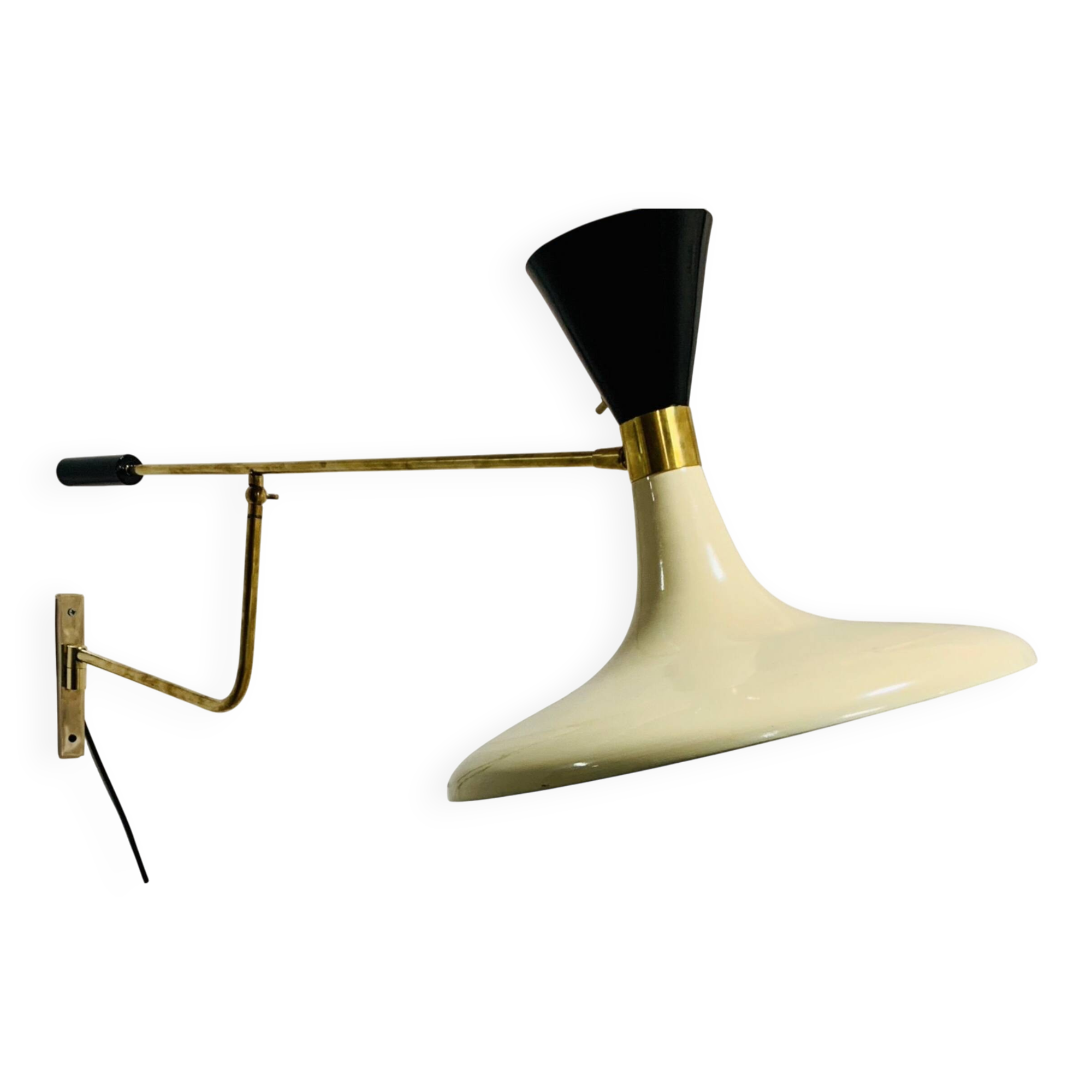 Lampada da parete vintage, anni '60