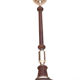 Vintage lamp wood and tin lamp foot floor lamp floor lamp, living room, desk