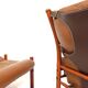 Arne Norell Inca chair with ottoman for Norell AB