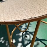 Small table in vintage rattan 1960