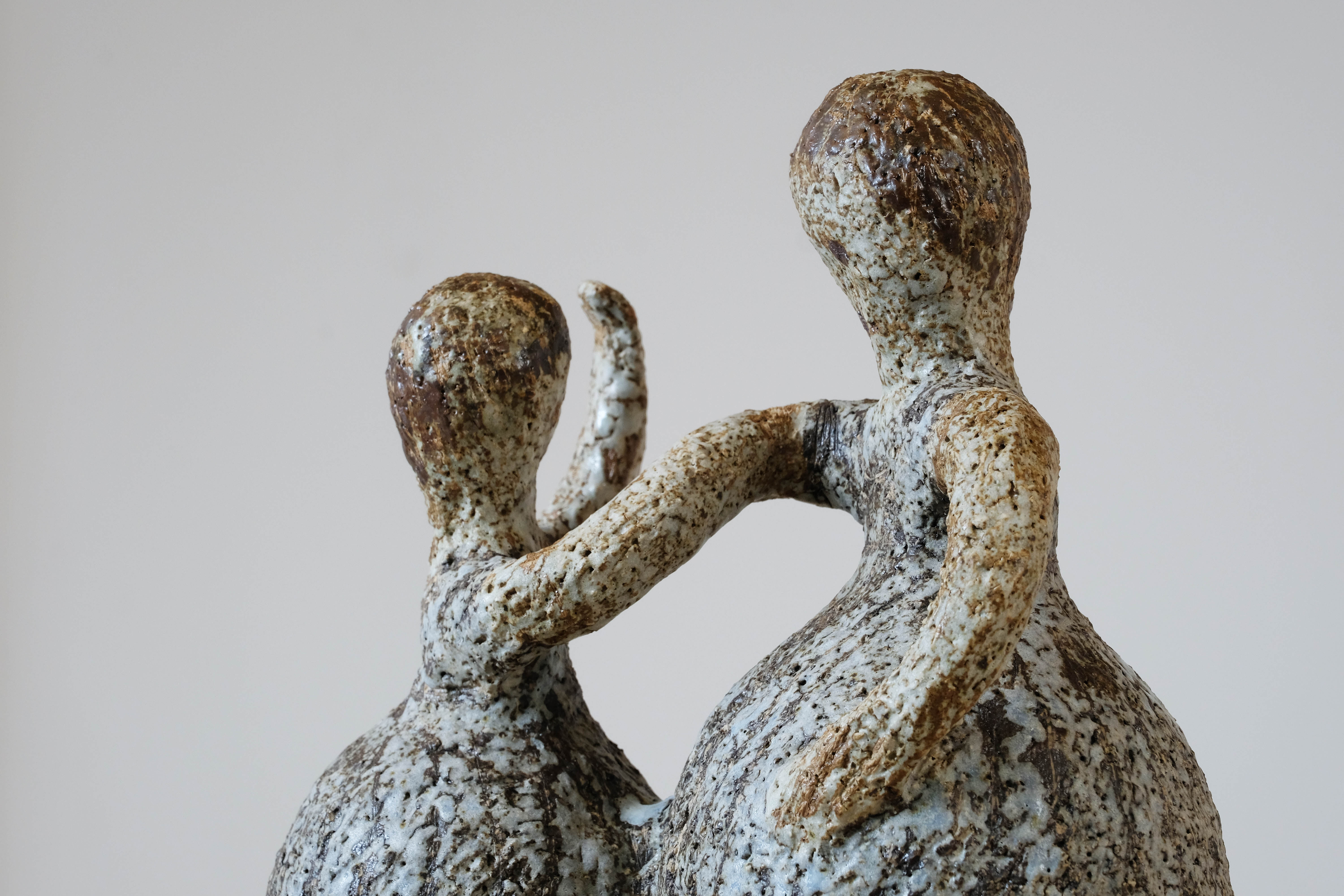 Sculpture "les danseuses"  en céramique des années 70