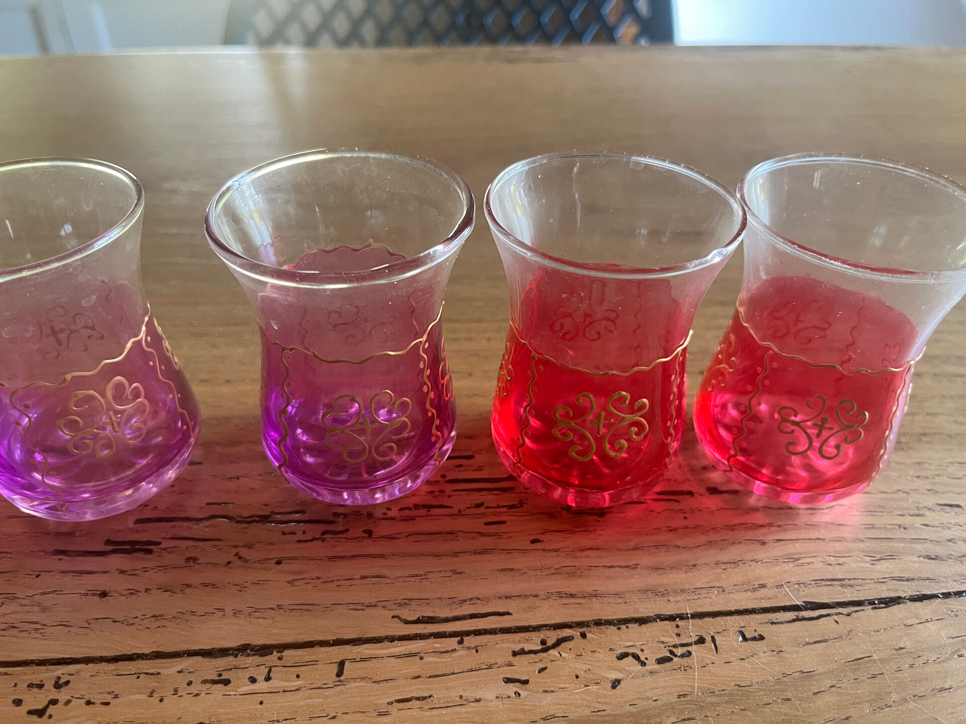 Moroccan tea glasses