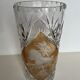 Bohemian crystal vase