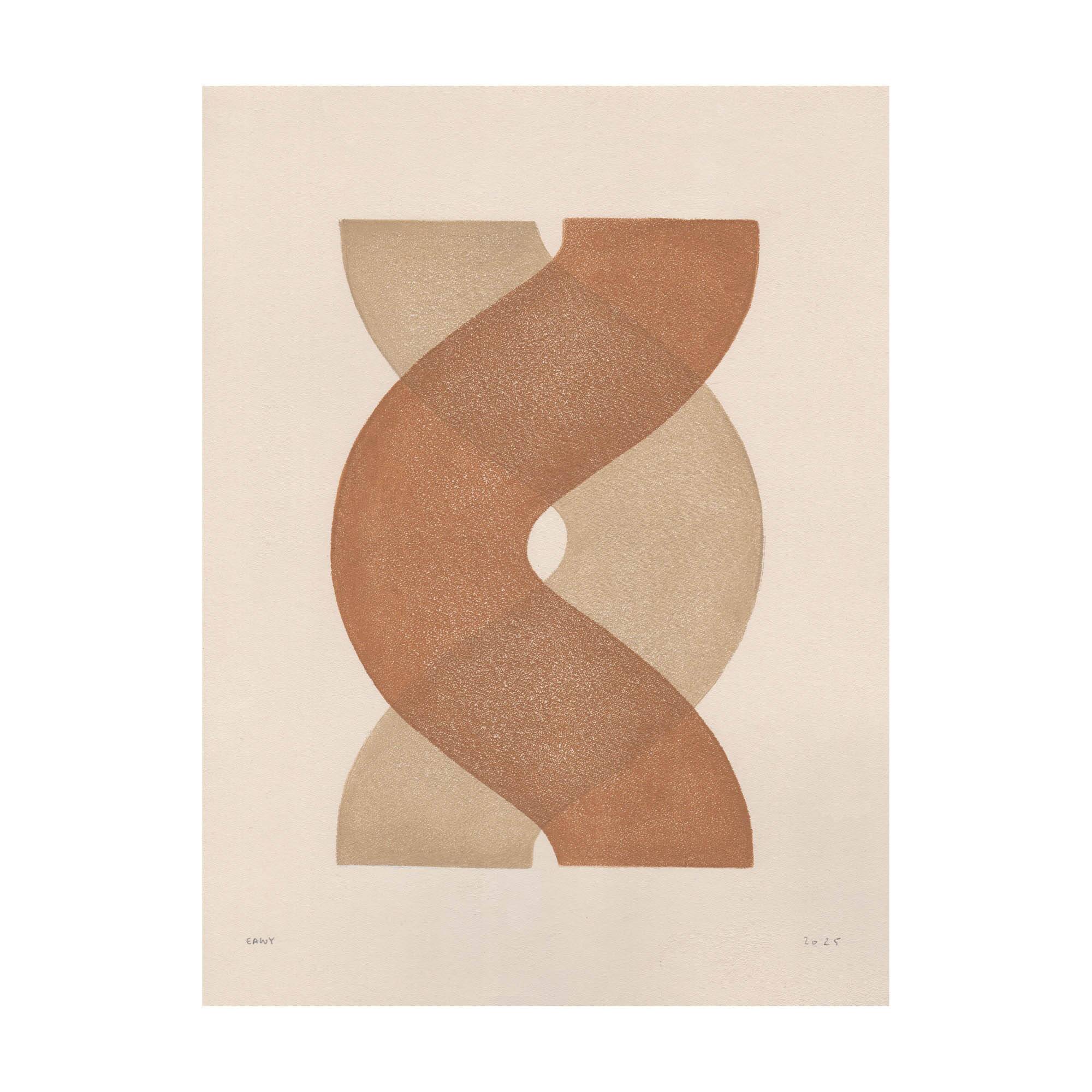 Abstract painting 30x40cm - illustration B 247 signed Eawy