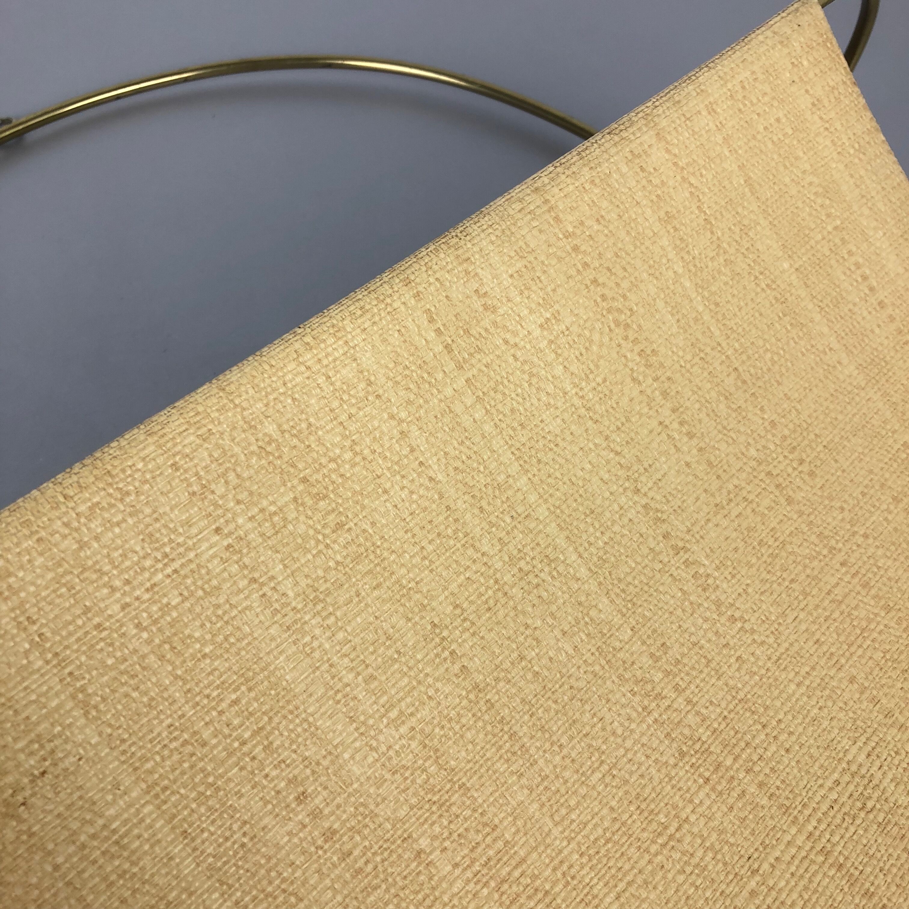 Vintage Brass Wall Hanging Magazine Holder, Austria, 1950s