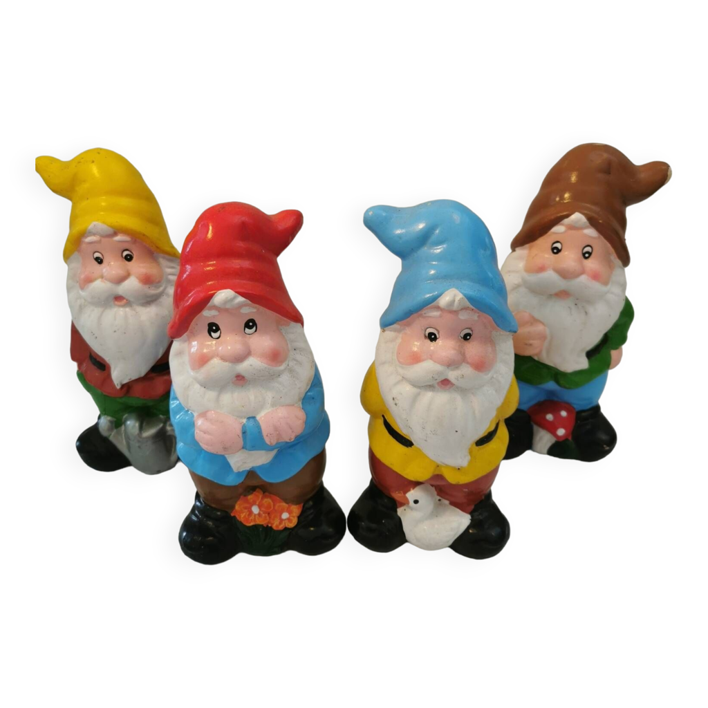 Ancien nain de jardin en céramique vintage garden gnome