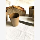 Lot cinq tasses en grès