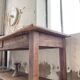 Drapery console table in pine