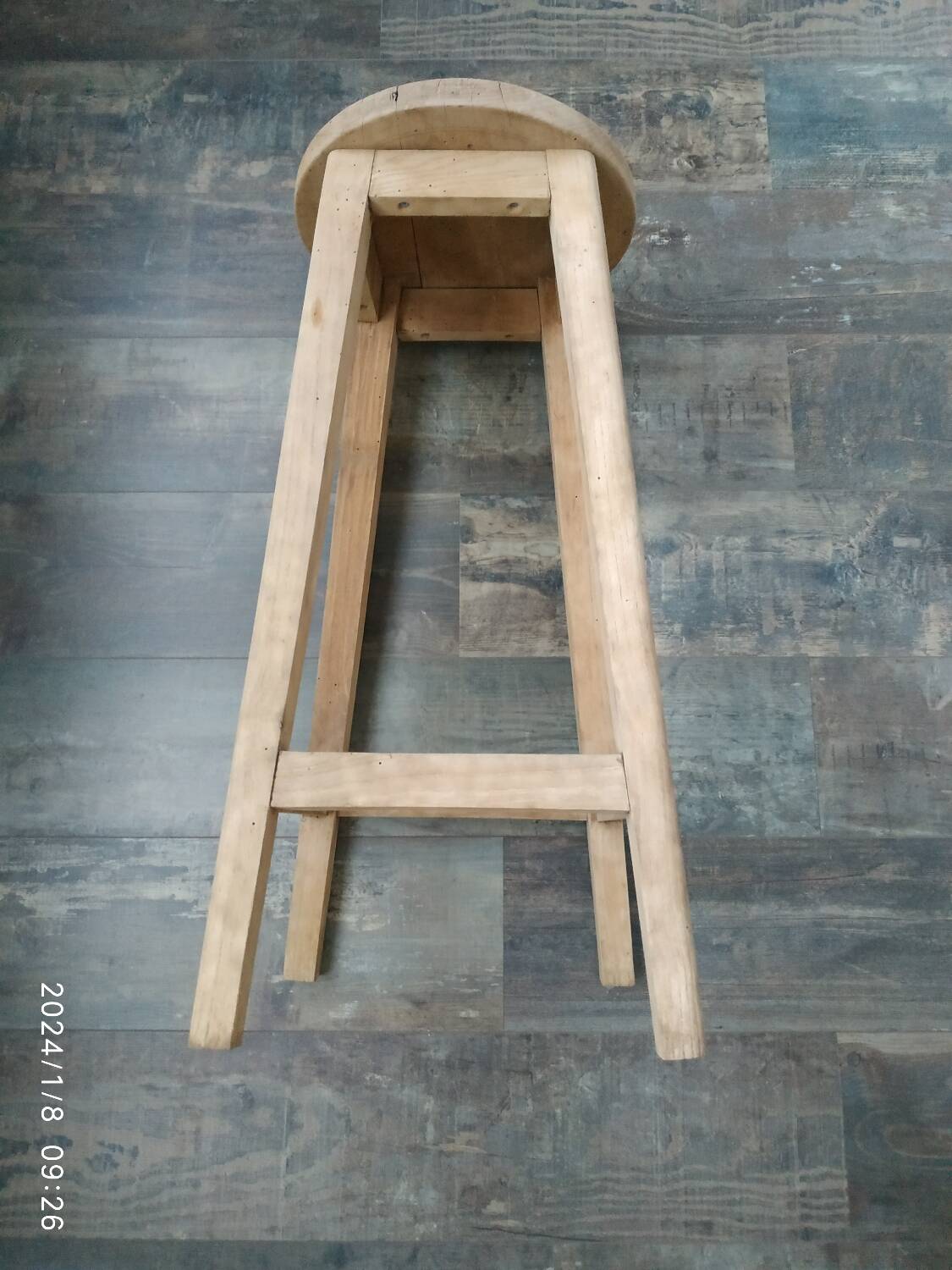 High oak stool