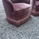 Lot de 2 fauteuils crapaud vintage 
