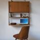 Ergo wall shelf in teak, Vintage Scandinavian 1960s