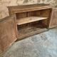 Antique French work cabinet in pine with two doors – rustic country style