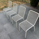 Set of 4 outdoor dining chairs from the 1970s.
