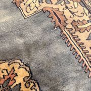 Vintage Persian Moud Carpet Handwoven Wool 240x160 Iran Oriental Old Salon